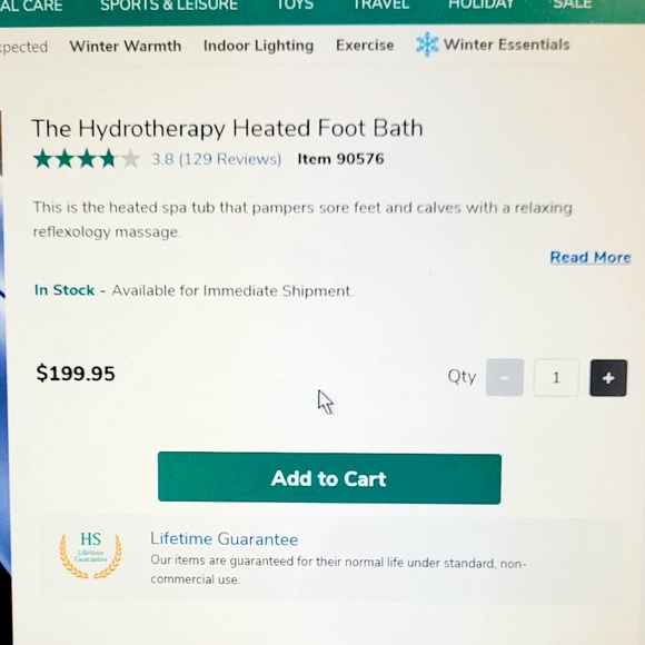 Hydrotherapy Heated Foot Bath - Picture 2 of 5